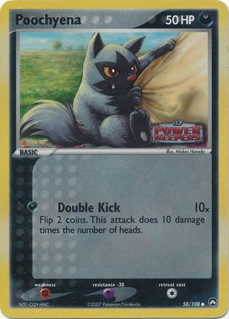 Pokemon | Poochyena (58/108) (Stamped) [EX: Power Keepers] | The Nerd Merchant