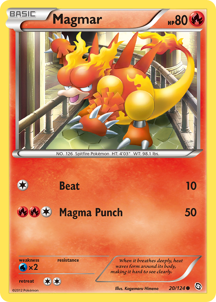 Pokemon | Magmar (20/124) [Black & White: Dragons Exalted] | The Nerd Merchant