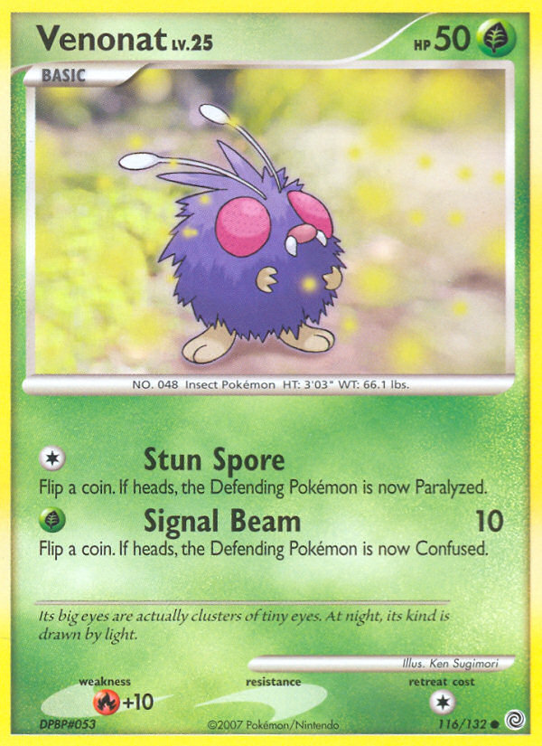 Pokemon | Venonat (116/132) [Diamond & Pearl: Secret Wonders] | The Nerd Merchant