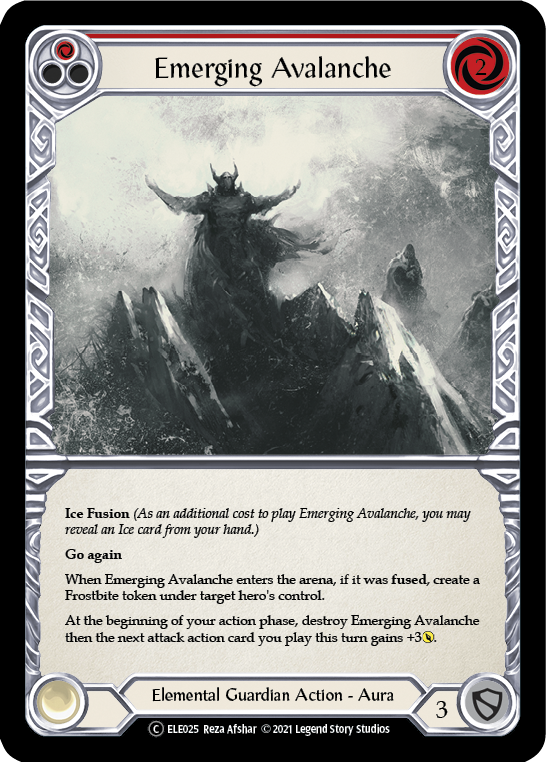 Flesh and Blood TCG | Emerging Avalanche (Red) [U-ELE025] (Tales of Aria Unlimited)  Unlimited Normal | The Nerd Merchant