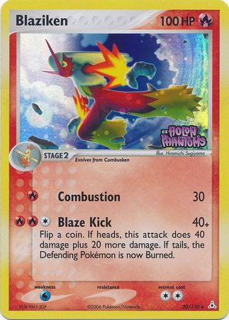 Pokemon | Blaziken (20/110) (Stamped) [EX: Holon Phantoms] | The Nerd Merchant