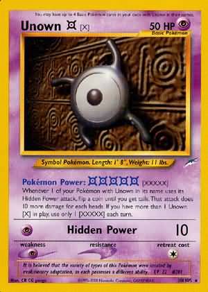 Pokemon | Unown [X] (30/105) [Neo Destiny Unlimited] | The Nerd Merchant