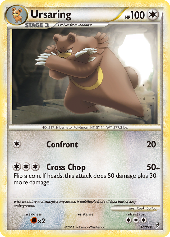 Pokemon | Ursaring (37/95) [HeartGold & SoulSilver: Call of Legends] | The Nerd Merchant