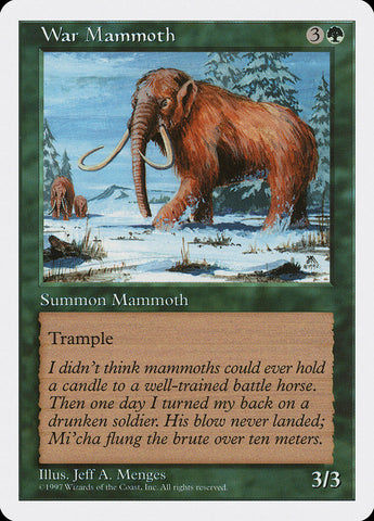 Magic | War Mammoth [Fifth Edition] | The Nerd Merchant