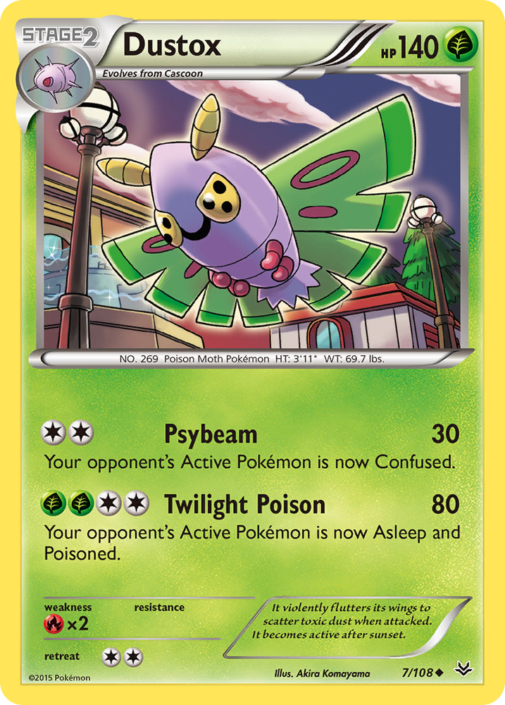 Pokemon | Dustox (7/108) [XY: Roaring Skies] | The Nerd Merchant