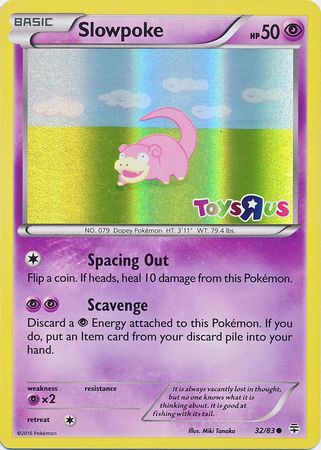 Pokemon | Slowpoke (32/83) (Toys R Us Promo) [XY: Generations] | The Nerd Merchant