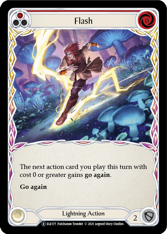 Flesh and Blood TCG | Flash (Red) [U-ELE177] (Tales of Aria Unlimited)  Unlimited Rainbow Foil | The Nerd Merchant