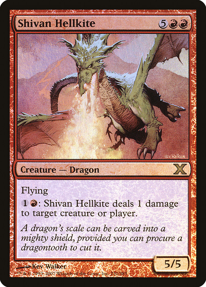Magic | Shivan Hellkite (Premium Foil) [Tenth Edition] | The Nerd Merchant