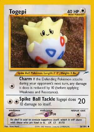 Pokemon | Togepi (56/105) [Neo Destiny Unlimited] | The Nerd Merchant