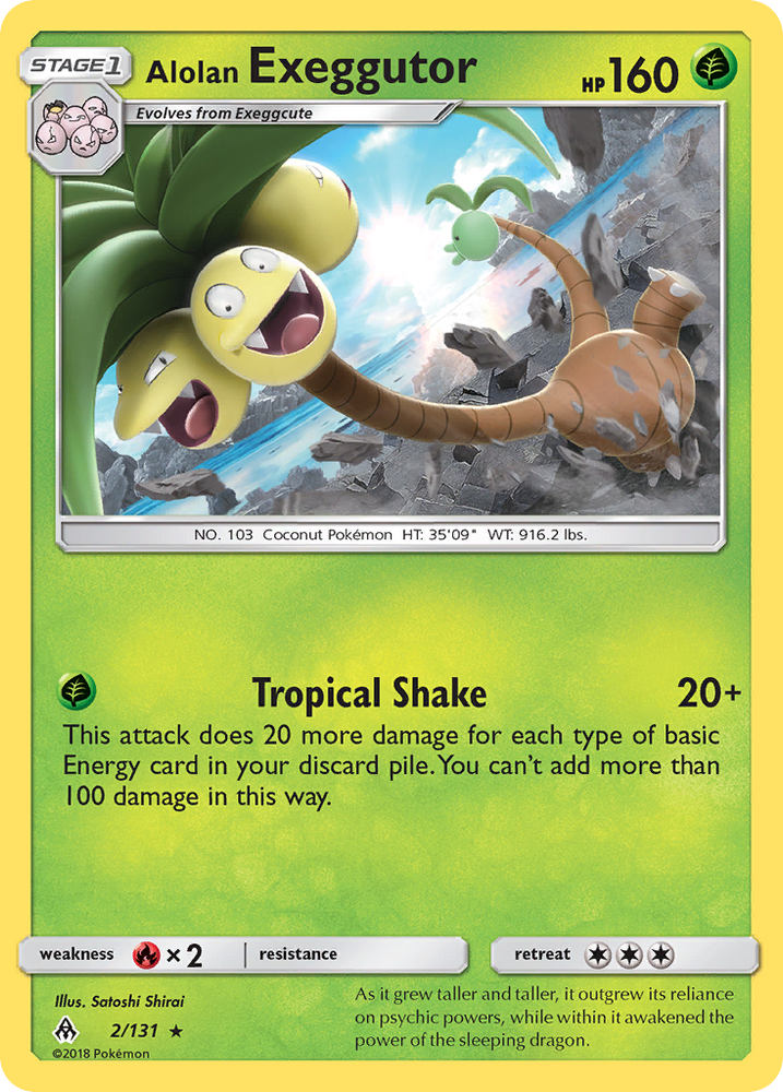 Pokemon | Alolan Exeggutor (2/131) [Sun & Moon: Forbidden Light] | The Nerd Merchant