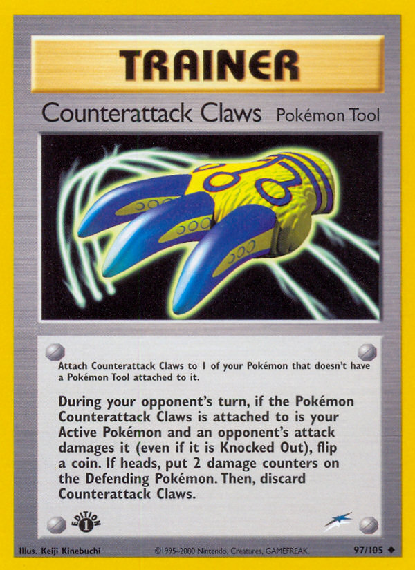 Pokemon | Counterattack Claws (97/105) [Neo Destiny 1st Edition] | The Nerd Merchant