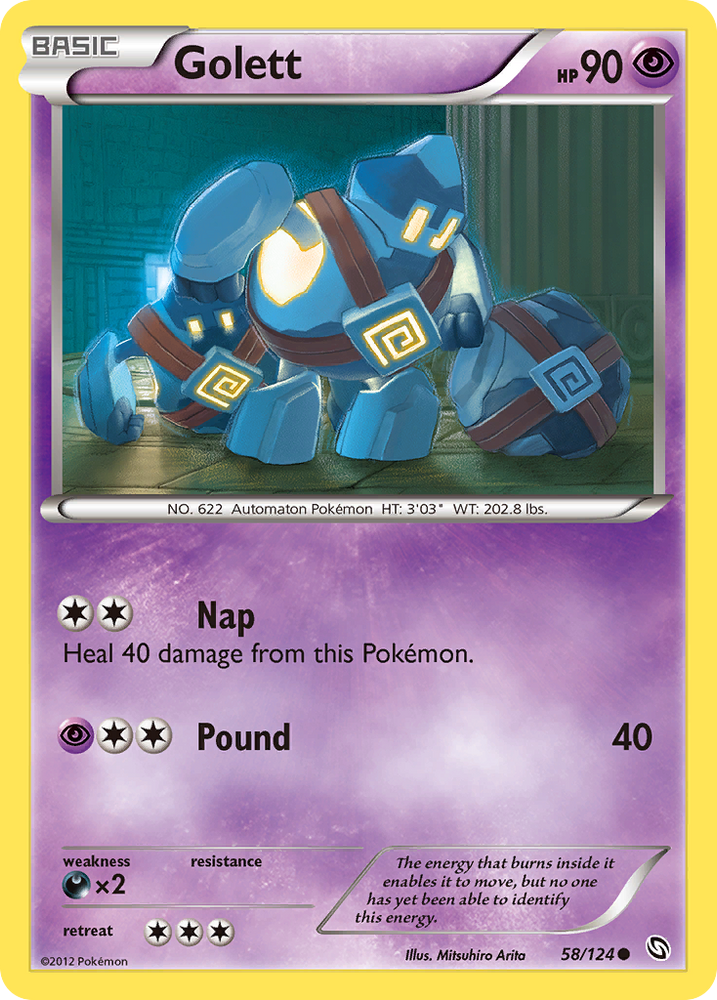 Pokemon | Golett (58/124) [Black & White: Dragons Exalted] | The Nerd Merchant
