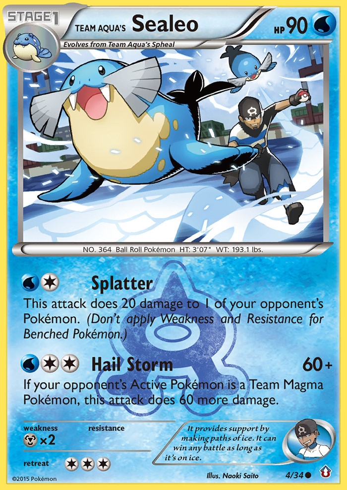 Pokemon | Team Aqua's Sealeo (4/34) [XY: Double Crisis] | The Nerd Merchant