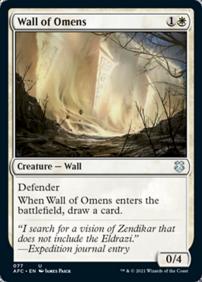 Magic | Wall of Omens [Dungeons & Dragons: Adventures in the Forgotten Realms Commander] | The Nerd Merchant