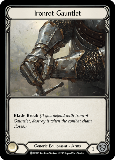 Flesh and Blood TCG | Ironrot Gauntlet [BRI007] (Tales of Aria Briar Blitz Deck)  1st Edition Normal | The Nerd Merchant