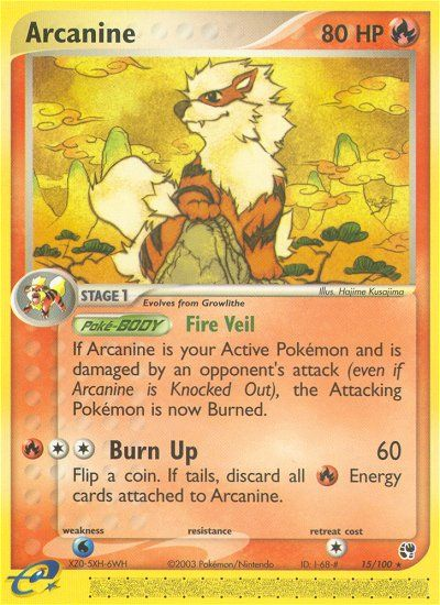 Pokemon | Arcanine (15/100) [EX: Sandstorm] | The Nerd Merchant