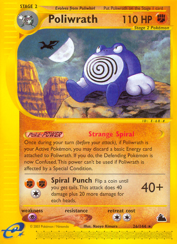Pokemon | Poliwrath (26/144) [Skyridge] | The Nerd Merchant