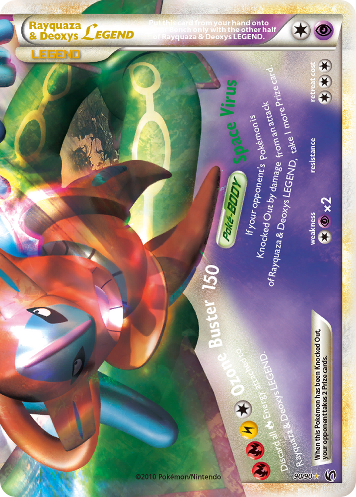Pokemon | Rayquaza & Deoxys LEGEND (90/90) [HeartGold & SoulSilver: Undaunted] | The Nerd Merchant