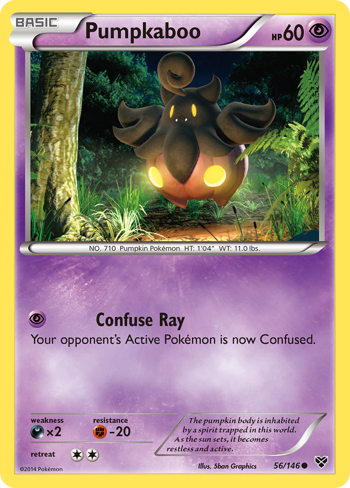 Pokemon | Pumpkaboo (56/146) [XY: Base Set] | The Nerd Merchant