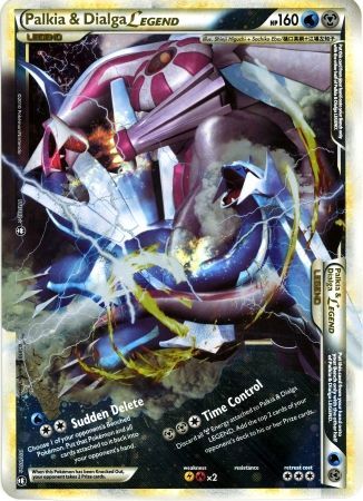 Pokemon | Palkia & Dialga LEGEND (101/102) (Jumbo Card) [HeartGold & SoulSilver: Triumphant] | The Nerd Merchant