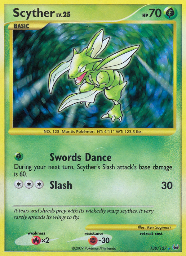 Pokemon | Scyther (130/127) [Platinum: Base Set] | The Nerd Merchant