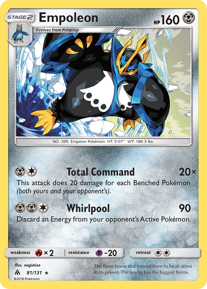 Pokemon | Empoleon (81/131) [Sun & Moon: Forbidden Light] | The Nerd Merchant