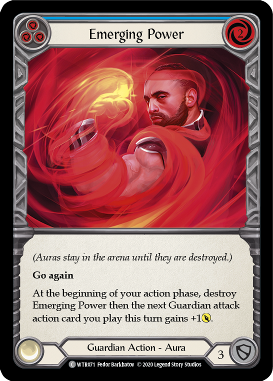 Flesh and Blood TCG | Emerging Power (Blue) [U-WTR071] (Welcome to Rathe Unlimited)  Unlimited Rainbow Foil | The Nerd Merchant