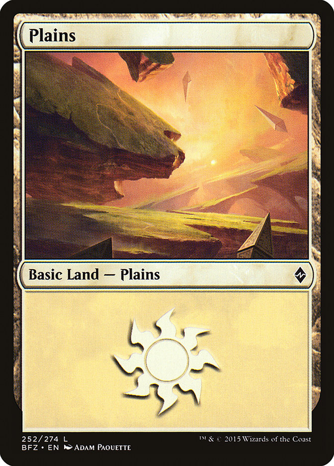 Magic | Plains (252) [Battle for Zendikar] | The Nerd Merchant
