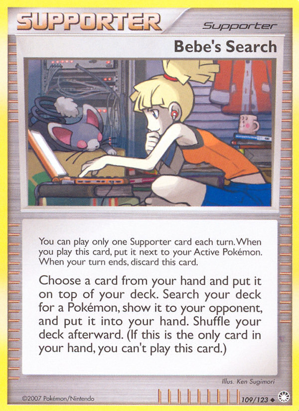 Pokemon | Bebe's Search (109/123) [Diamond & Pearl: Mysterious Treasures] | The Nerd Merchant