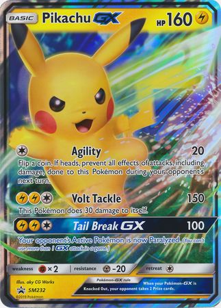 Pokemon | Pikachu GX (SM232) (Jumbo Card) [Sun & Moon: Black Star Promos] | The Nerd Merchant