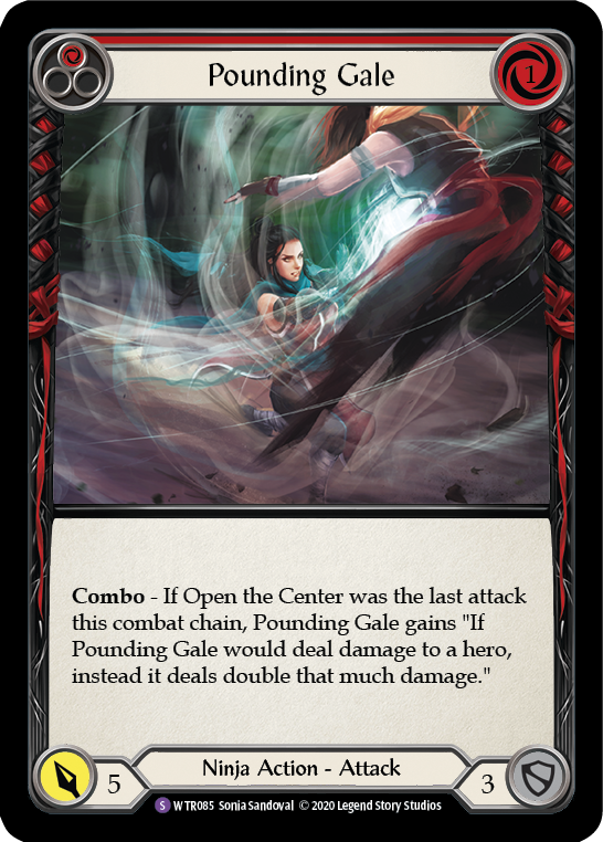 Flesh and Blood TCG | Pounding Gale [U-WTR085] (Welcome to Rathe Unlimited)  Unlimited Rainbow Foil | The Nerd Merchant
