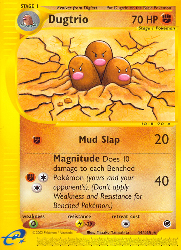 Pokemon | Dugtrio (44/165) [Expedition: Base Set] | The Nerd Merchant