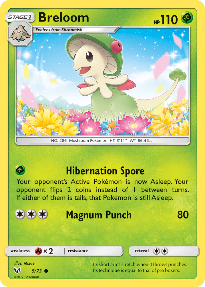 Pokemon | Breloom (5/73) [Sun & Moon: Shining Legends] | The Nerd Merchant