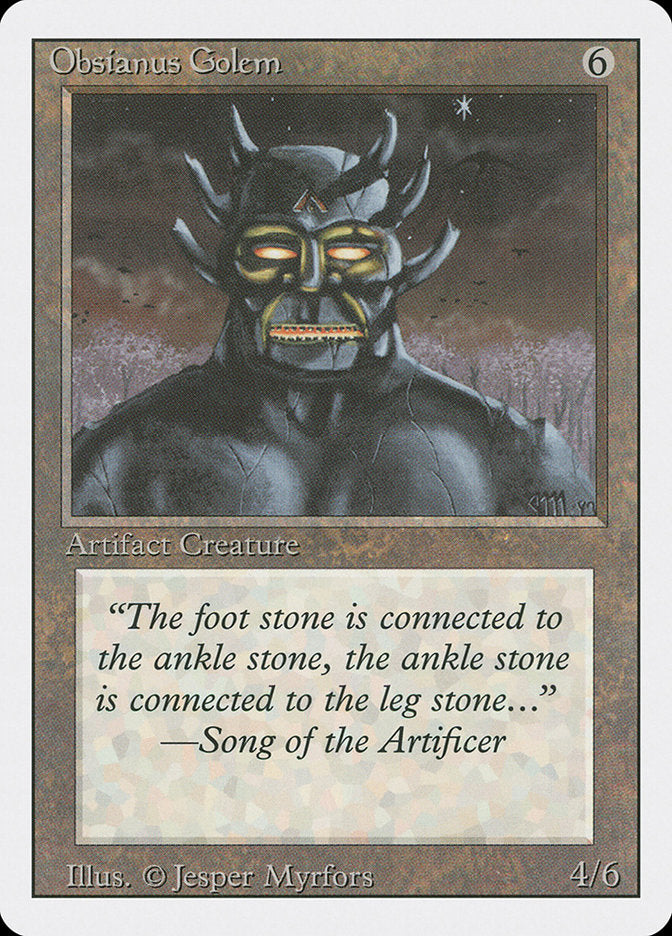 Magic | Obsianus Golem [Revised Edition] | The Nerd Merchant