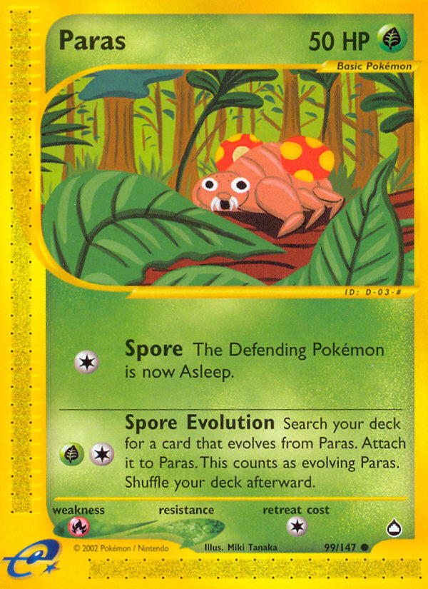 Pokemon | Paras (99/147) [Aquapolis] | The Nerd Merchant