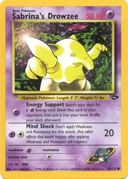 Pokemon | Sabrina's Drowzee (95/132) [Gym Challenge Unlimited] | The Nerd Merchant