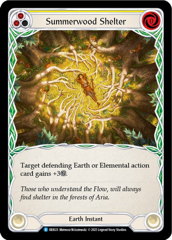 Flesh and Blood TCG | Summerwood Shelter (Yellow) [BRI023] (Tales of Aria Briar Blitz Deck)  1st Edition Normal | The Nerd Merchant
