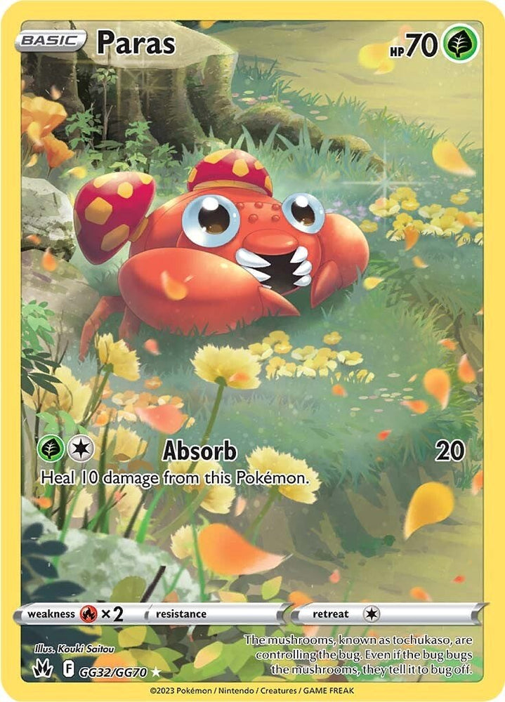 Pokemon | Paras (GG32/GG70) [Sword & Shield: Crown Zenith] | The Nerd Merchant