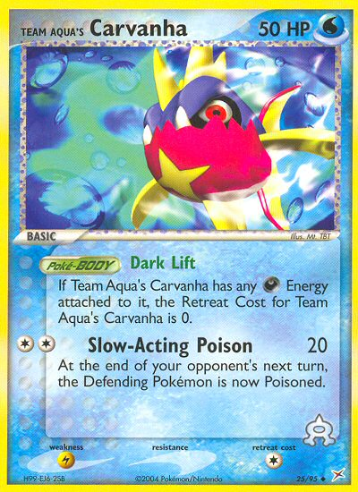 Pokemon | Team Aqua's Carvanha (25/95) [EX: Team Magma vs Team Aqua] | The Nerd Merchant
