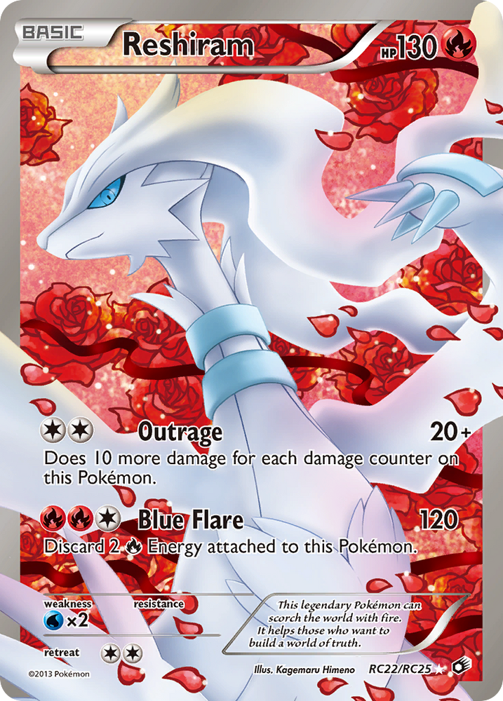 Pokemon | Reshiram (RC22/RC25) [Black & White: Legendary Treasures] | The Nerd Merchant