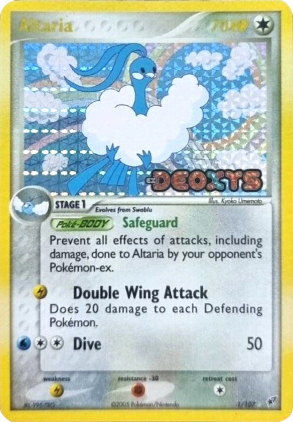 Pokemon | Altaria (1/107) (Stamped) [EX: Deoxys] | The Nerd Merchant