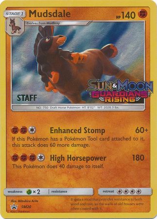 Pokemon | Mudsdale (SM20) (Staff Prerelease Promo) [Sun & Moon: Black Star Promos] | The Nerd Merchant