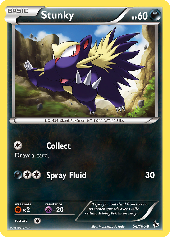 Pokemon | Stunky (54/106) [XY: Flashfire] | The Nerd Merchant