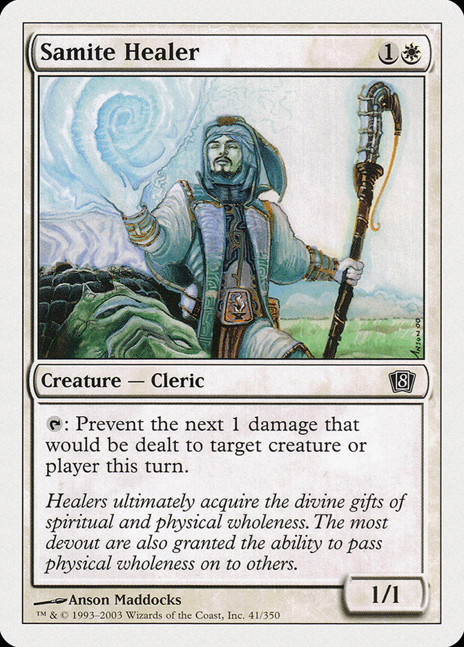 Magic | Samite Healer [Eighth Edition] | The Nerd Merchant