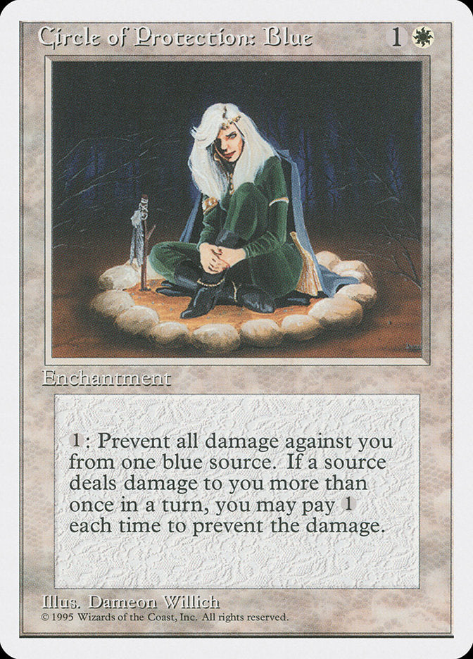 Magic | Circle of Protection: Blue [Fourth Edition] | The Nerd Merchant