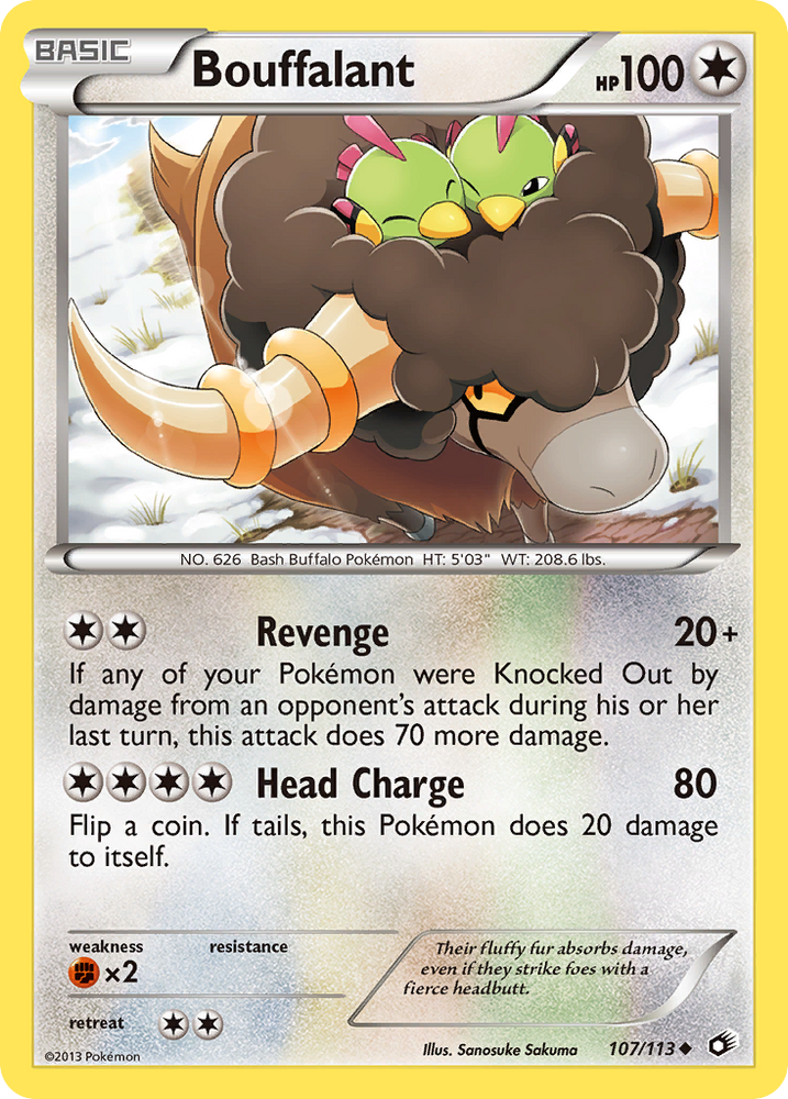 Pokemon | Bouffalant (107/113) [Black & White: Legendary Treasures] | The Nerd Merchant