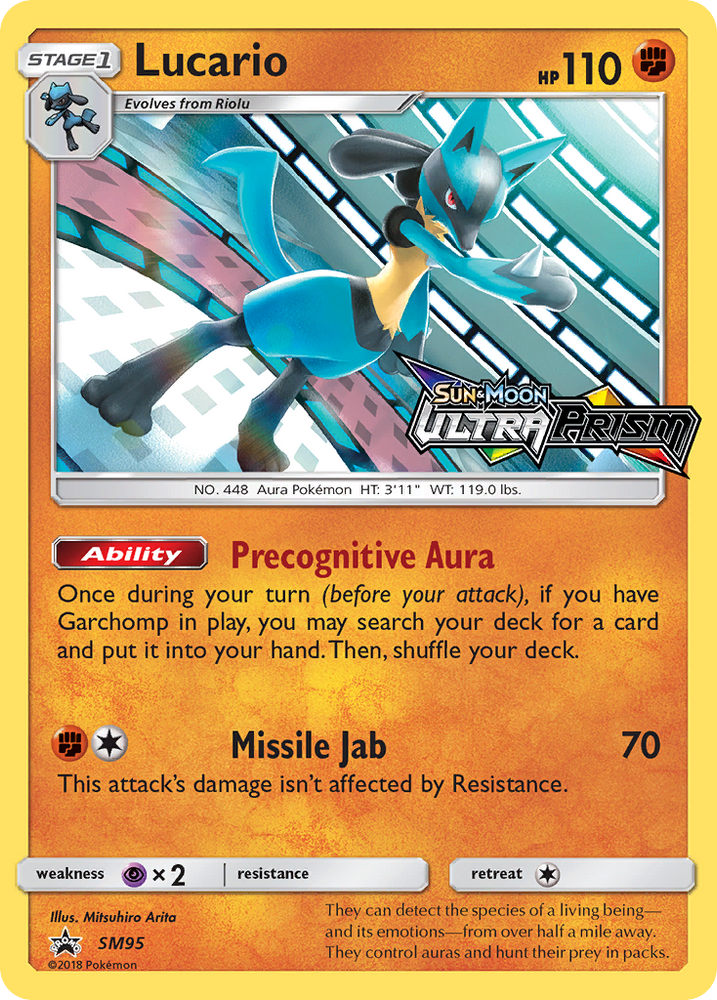 Pokemon | Lucario (SM95) (Prerelease Promo) [Sun & Moon: Black Star Promos] | The Nerd Merchant