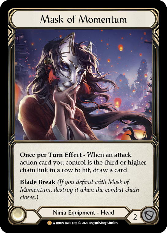Flesh and Blood TCG | Mask of Momentum [U-WTR079] (Welcome to Rathe Unlimited)  Unlimited Rainbow Foil | The Nerd Merchant