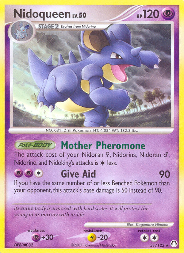 Pokemon | Nidoqueen (31/123) [Diamond & Pearl: Mysterious Treasures] | The Nerd Merchant