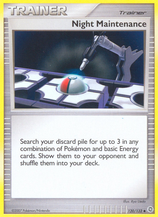 Pokemon | Night Maintenance (120/132) [Diamond & Pearl: Secret Wonders] | The Nerd Merchant